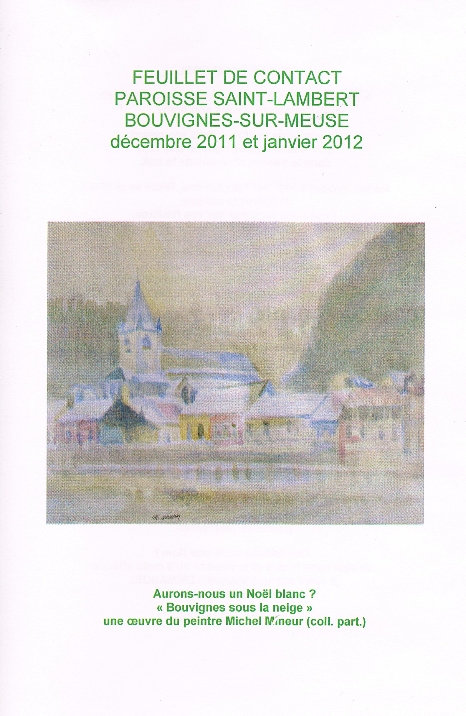 calendrier paroissial  2011