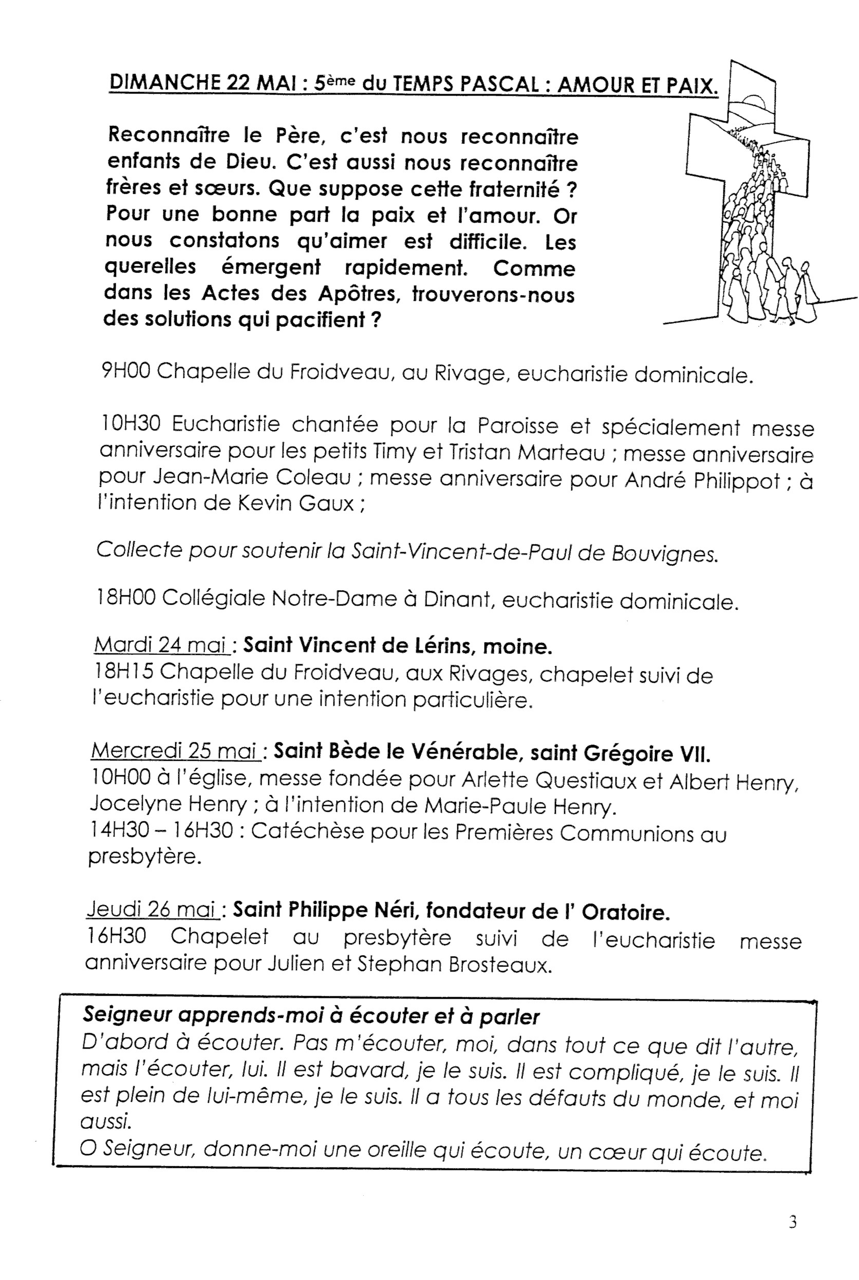 calendrier paroissial  2010
