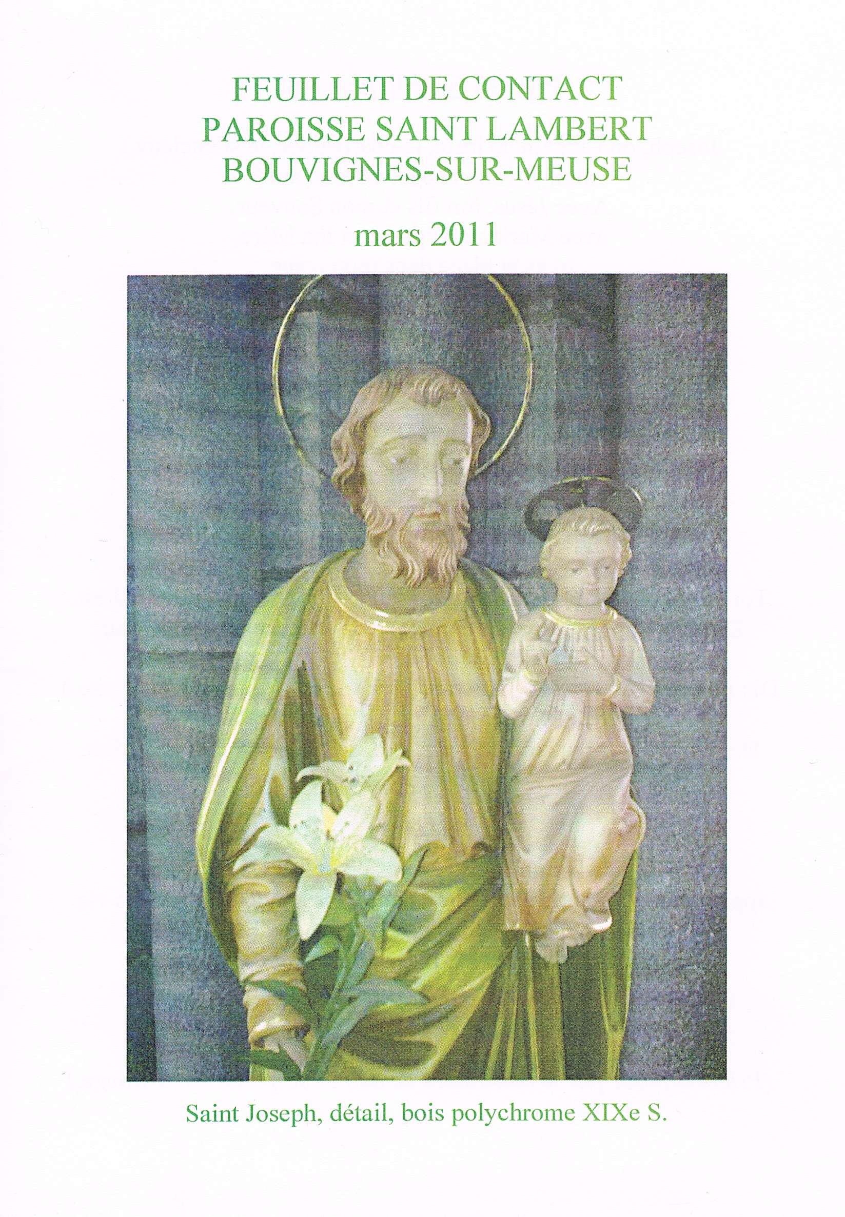 calendrier paroissial  2010