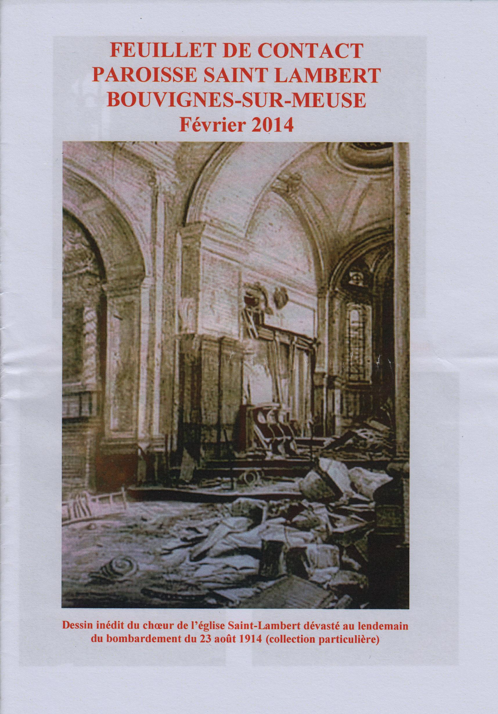 calendrier paroissial  2013