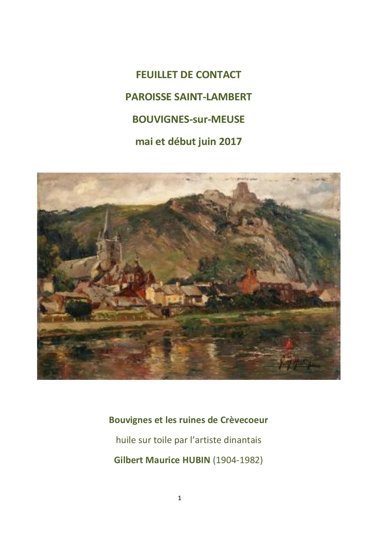 calendrier paroissial  2014