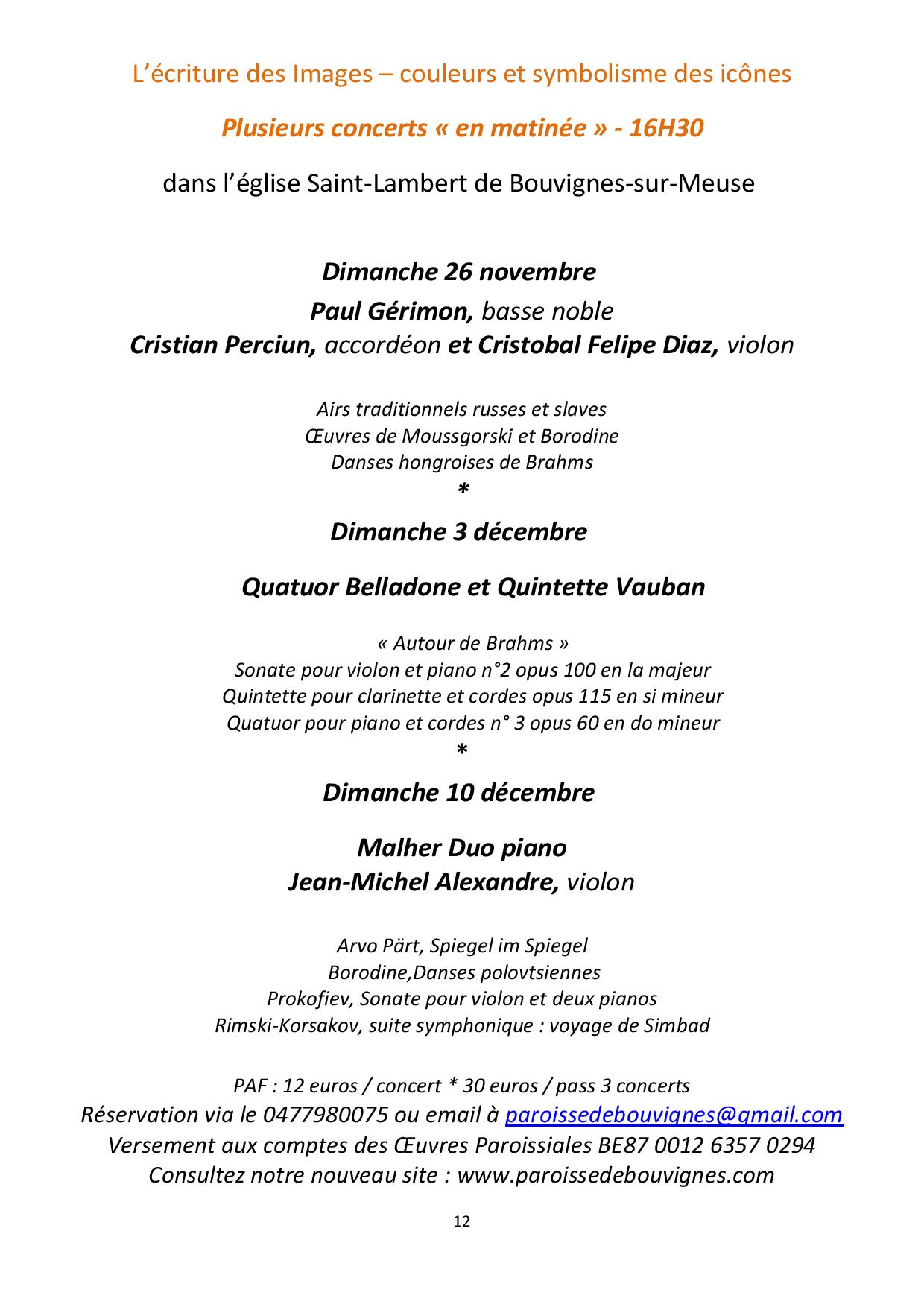 calendrier paroissial  2014